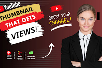 create professional facebook poster, youtube thumbnails and business cards