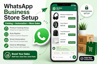 set up whatsapp business with catalog quick replies and automation