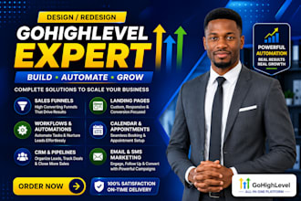 be gohighlevel expert, gohighlevel website automation, ghl crm, ghl sales funnel