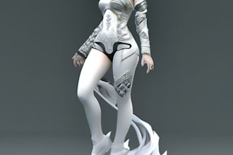 custom anime and fantasy inspired cosplay stl models for 3d printing
