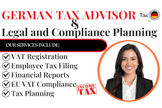 do general advisor on german tax law vat returns income tax returns tax filling