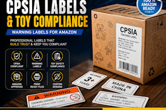 create cpsia labels, toy compliance and warning labels for amazon