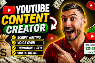 be your faceless youtube video editor and content creator