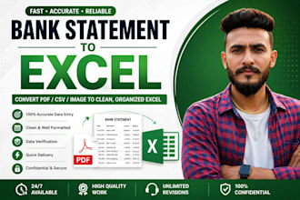 convert bank statement pdf to editable format excel