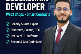 be your web3 dapp and solidity smart contract developer