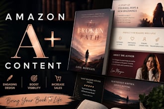 design premium amazon aplus content, amazon ebc, KDP aplus content for your book