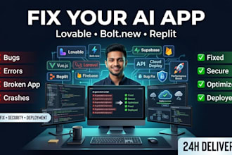 fix, debug and deploy your lovable, bolt, or replit app