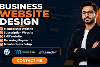build membership, subscription, lms website with recurring payments on wordpress