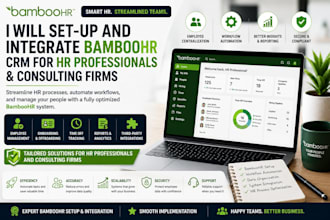 set up and integrate bamboohr CRM for HR professionals and consulting firms