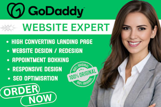 build godaddy website design godaddy redesign develop wesite development seo