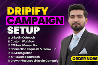 set up linkedin outreach automation with dripify