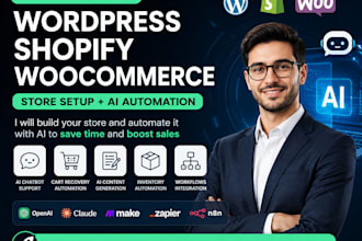 build ai automation for your wordpress, shopify or woocommerce store