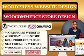 design or redesign your wordpress woocommerce store and business website