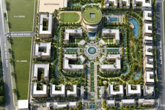 design master plan, site plan, subdivision layout for any project