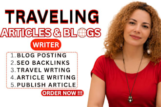 write high ranking seo travel blog posts and travel articles