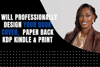 design your book cover, paper back for amazon kdp