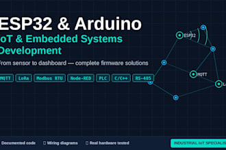 program your esp32 or arduino iot and embedded systems project