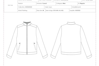 help you to create technical flat sketches