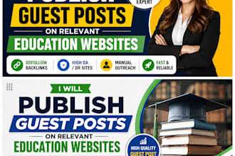 publish education guest posts on relevant websites