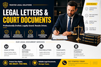 draft a demand letter, cease and desist, or legal letter as a US licensed lawyer