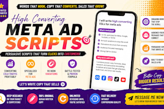 write vsl script tiktok ad copy facebook ads and sales funnel copywritting