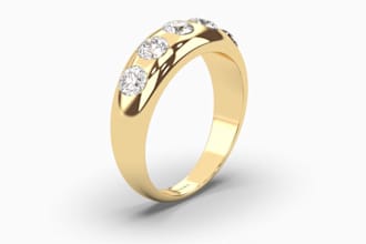 create custom photorealistic diamond ring 3d jewelry design for 3d printing stl