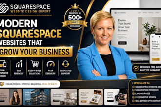 design a modern squarespace website or redesign your squarespace site