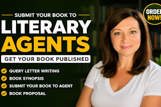 find top active literary agents, write a query letter and submit your book