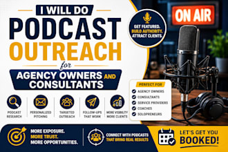 do podcast outreach for agency owners and consultants