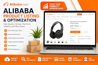 do alibaba product listing and optimization for your store