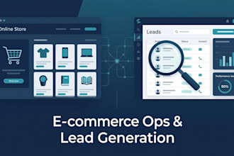 provide ecommerce store support lead generation and data research