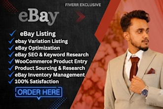 do expert ebay and woocommerce product listing and SEO