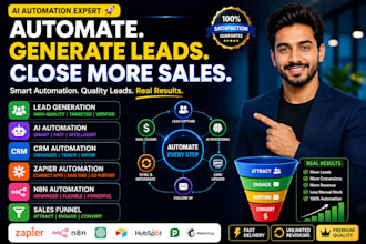 lead generation ai automation crm automation zapier automation n8n sales funnel