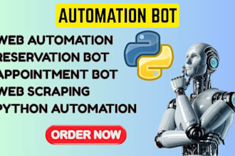 build a web automation, reservation bot, and appointment booking bot, resy bot