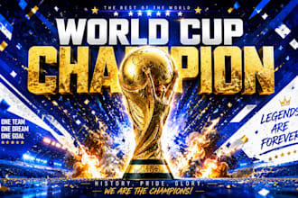 design eye catching FIFA world cup thumbnail
