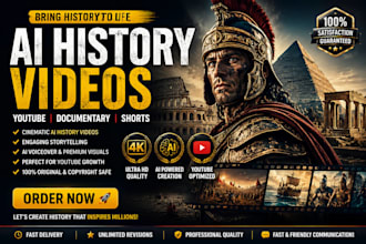 create ai history videos for youtube shorts documentary and