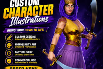 illustrations of sfw or nsfw character