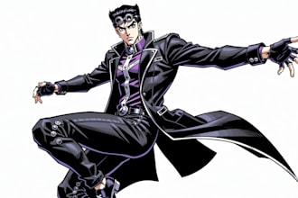 draw you in jojo bizarre adventure style