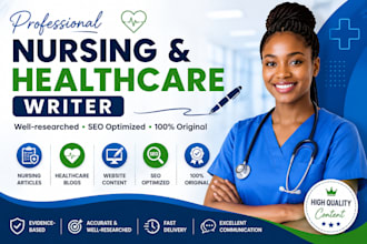 write healthcare and medical website content