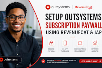 setup outsystems subscription paywall using revenuecat and iap