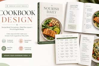 do cookbook design recipe book cookbook formatting and design meal plan