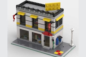 design a custom lego set with a part list and step by step instructions