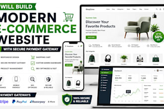 build a modern ecommerce website with payment gateway