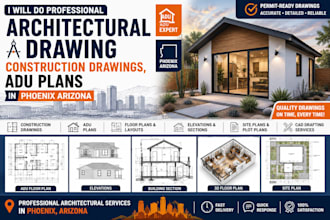 architectural architectural drawing construction drawings, adu plans in phoenix