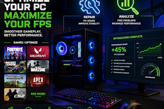 optimize your windows PC for gaming fps