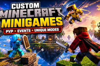 develop a unique custom minecraft minigame for your server