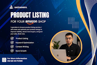 do products listing for your amazon shop
