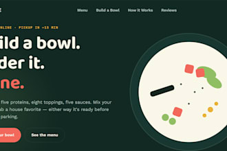 design a responsive food ecommerce website with HTML CSS and javascript
