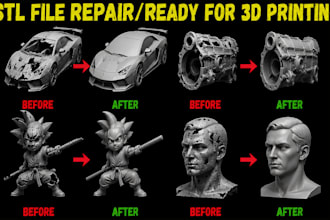 do stl file repair edit fix obj file custom 3d file modification mesh repair stl