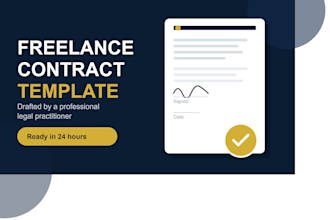 provide a drafted freelancer contract template